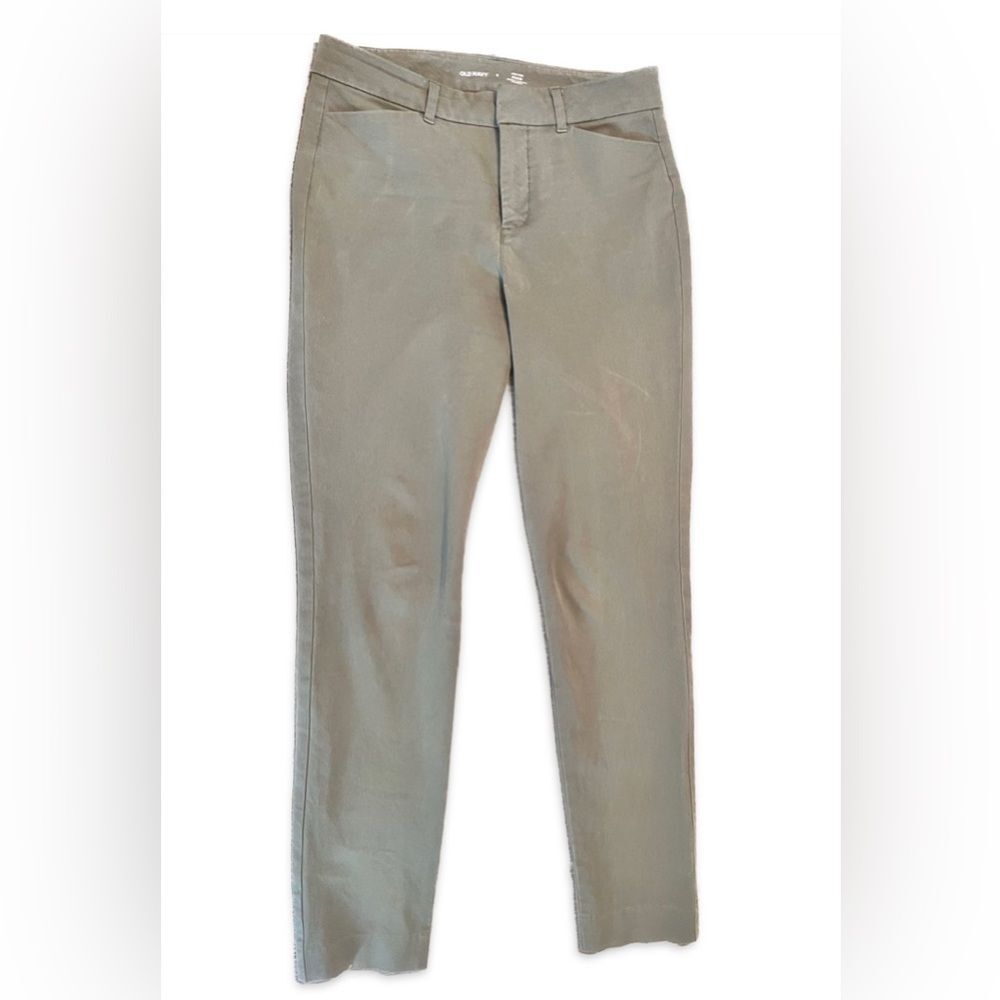 Old Navy Slim-Fit Olive Green Pants- Size 8